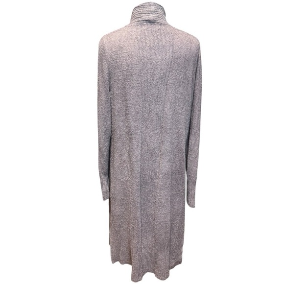 Barefoot Dreams CozyChic Lite Long Ribbed Open Cardigan with Pockets Size L - Picture 3 of 8